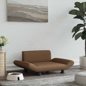vidaXL, vidaXL Hundebett Braun 70x45x28 cm Stoff
