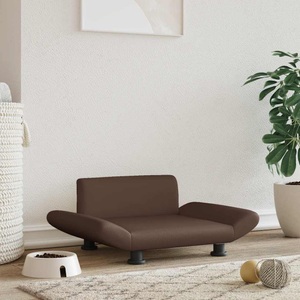 vidaXL, vidaXL Hundebett Braun 70x45x28 cm Kunstleder