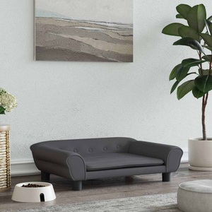 vidaXL, vidaXL Hundebett Dunkelgrau 70x48x22 cm Samt