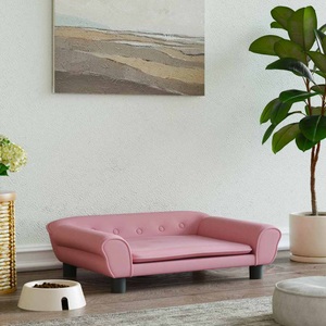 vidaXL, vidaXL Hundebett Rosa 70x48x22 cm Samt