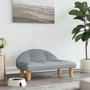 vidaXL, vidaXL Hundebett Hellgrau 70x52x30 cm Stoff