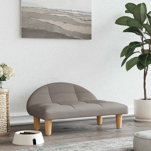 vidaXL, vidaXL Hundebett Taupe 70x52x30 cm Stoff