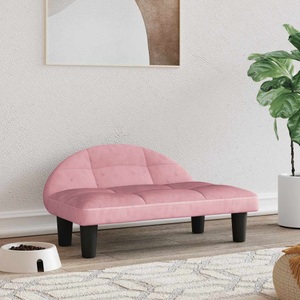 vidaXL, vidaXL Hundebett Rosa 70x52x30 cm Samt