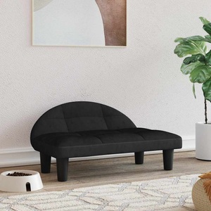 vidaXL, vidaXL Hundebett Schwarz 70x52x30 cm Samt