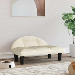 vidaXL, vidaXL Hundebett Creme 70x52x30 cm Samt