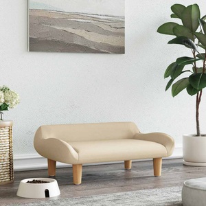 vidaXL, vidaXL Hundebett Creme 70x40x24 cm Stoff