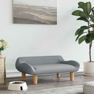 vidaXL, vidaXL Hundebett Hellgrau 70x40x24 cm Stoff, vidaXL Hundebett Hellgrau 70x40x24 cm Stoff