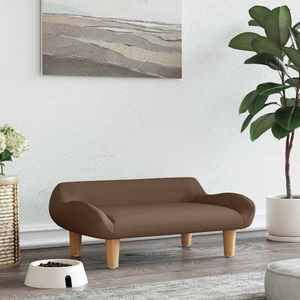 vidaXL, vidaXL Hundebett Braun 70x40x24 cm Stoff