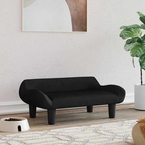 vidaXL, vidaXL Hundebett Schwarz 70x40x24 cm Samt