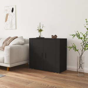 vidaXL, vidaXL Sideboard Schwarz 80x33x70 cm Holzwerkstoff