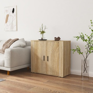 vidaXL, vidaXL Sideboard Sonoma-Eiche 80x33x70 cm Holzwerkstoff, vidaXL Sideboard Sonoma-Eiche 80x33x70 cm Holzwerkstoff