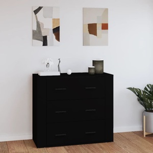 vidaXL, vidaXL Sideboard Schwarz 80x33x70 cm Holzwerkstoff