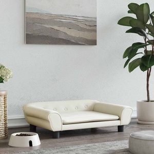 vidaXL, vidaXL Hundebett Creme 70x48x22 cm Samt