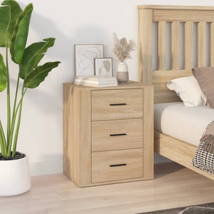vidaXL, vidaXL Nachttisch Sonoma-Eiche 50x36x60 cm Holzwerkstoff, 
