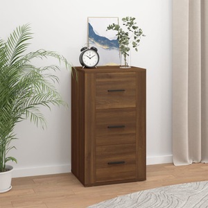 vidaXL, vidaXL Sideboard Braun Eichen-Optik 40x33x70 cm Holzwerkstoff