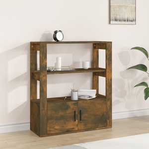 vidaXL, vidaXL Sideboard Räuchereiche 80x30x90 cm Holzwerkstoff, vidaXL Sideboard Räuchereiche 80x30x90 cm Holzwerkstoff