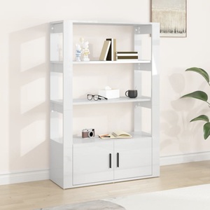 vidaXL, vidaXL Sideboard Hochglanz-Weiß 80x30x119,5 cm Holzwerkstoff, vidaXL Sideboard Hochglanz-Weiß 80x30x119,5 cm Holzwerkstoff