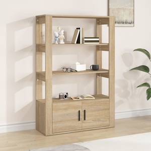 vidaXL, vidaXL Sideboard Sonoma-Eiche 80x30x119,5 cm Holzwerkstoff, 