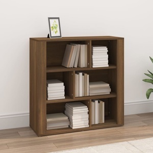 vidaXL, vidaXL Sideboard Braun Eichen-Optik 80x30x80 cm Holzwerkstoff, 
