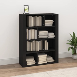 vidaXL, vidaXL Sideboard Schwarz 80x30x106 cm Holzwerkstoff, vidaXL Sideboard Schwarz 80x30x106 cm Holzwerkstoff