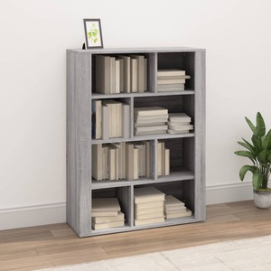 vidaXL, vidaXL Sideboard Grau Sonoma 80x30x106 cm Holzwerkstoff, vidaXL Sideboard Grau Sonoma 80x30x106 cm Holzwerkstoff