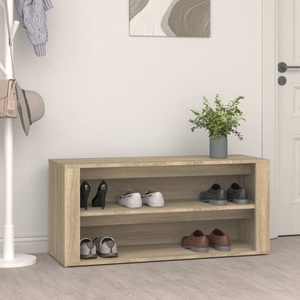 vidaXL, vidaXL Schuhregal Sonoma-Eiche 100x35x45 cm Holzwerkstoff