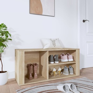 vidaXL, vidaXL Schuhregal Sonoma-Eiche 100x35x45 cm Holzwerkstoff