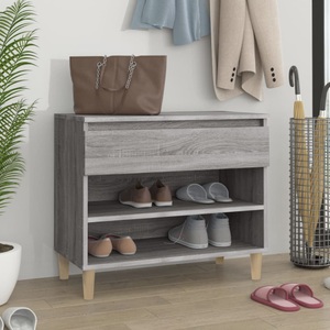 vidaXL, vidaXL Schuhregal Grau Sonoma 70x36x60 cm Holzwerkstoff