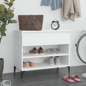 vidaXL, vidaXL Schuhregal Weiß 70x36x60 cm Holzwerkstoff