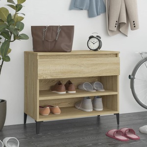 vidaXL, vidaXL Schuhregal Sonoma-Eiche 70x36x60 cm Holzwerkstoff