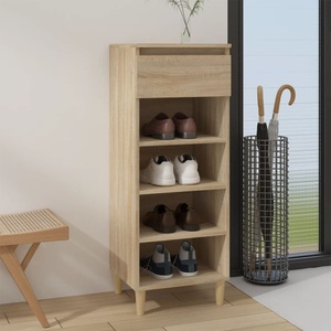 vidaXL, vidaXL Schuhschrank Sonoma-Eiche 40x36x105 cm Holzwerkstoff, vidaXL Schuhschrank Sonoma-Eiche 40x36x105 cm Holzwerkstoff