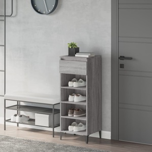 vidaXL, vidaXL Schuhregal Grau Sonoma 40x36x105 cm Holzwerkstoff