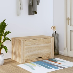 vidaXL, vidaXL Wand-Schuhschrank Sonoma-Eiche 70x35x38 cm Holzwerkstoff, vidaXL Wand-Schuhschrank Sonoma-Eiche 70x35x38 cm Holzwerkstoff