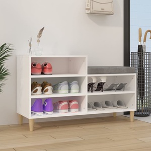 vidaXL, vidaXL Schuhregal Weiß 102x36x60 cm Holzwerkstoff