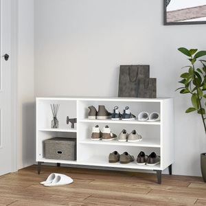 vidaXL, vidaXL Schuhregal Weiß 102x36x60 cm Holzwerkstoff