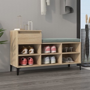 vidaXL, vidaXL Schuhregal Sonoma-Eiche 102x36x60 cm Holzwerkstoff