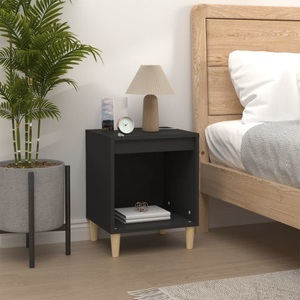 vidaXL, vidaXL Nachttisch Schwarz 40x35x50 cm Holzwerkstoff, vidaXL Nachttisch Schwarz 40x35x50 cm Holzwerkstoff