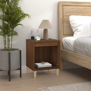 vidaXL, vidaXL Nachttisch Braun Eichen-Optik 40x35x50 cm, 