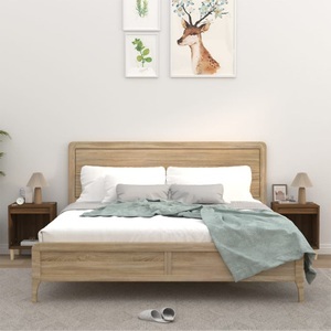 vidaXL, vidaXL Nachttische 2 Stk. Braun Eichen-Optik 40x35x50 cm, vidaXL Nachttische 2 Stk. Braun Eichen-Optik 40x35x50 cm