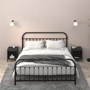 vidaXL, vidaXL Nachttische 2 Stk. Schwarz 40x35x50 cm, vidaXL Nachttische 2 Stk. Schwarz 40x35x50 cm