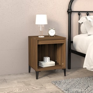 vidaXL, vidaXL Nachttisch Braun Eichen-Optik 40x35x50 cm, vidaXL Nachttisch Braun Eichen-Optik 40x35x50 cm