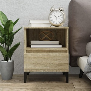 vidaXL, vidaXL Nachttisch Sonoma-Eiche 40x35x50 cm, vidaXL Nachttisch Sonoma-Eiche 40x35x50 cm