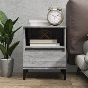 vidaXL, vidaXL Nachttisch Grau Sonoma 40x35x50 cm, 