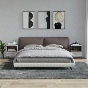 vidaXL, vidaXL Nachttische 2 Stk. Grau Sonoma 40x35x50 cm, vidaXL Nachttische 2 Stk. Grau Sonoma 40x35x50 cm