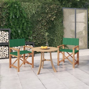 vidaXL, vidaXL Regiestühle 2 Stk. Massivholz Teak Grün, 