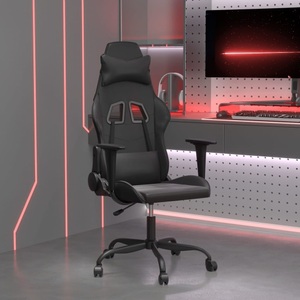vidaXL, vidaXL Gaming-Stuhl Schwarz Kunstleder