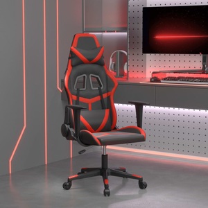 vidaXL, vidaXL Gaming-Stuhl Schwarz und Rot Kunstleder