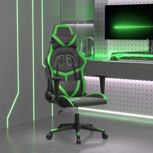 vidaXL, vidaXL Gaming-Stuhl Schwarz und Grün Kunstleder