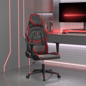 vidaXL, vidaXL Gaming-Stuhl Schwarz und Weinrot Kunstleder, vidaXL Gaming-Stuhl Schwarz und Weinrot Kunstleder