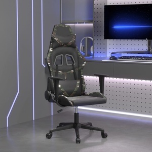 vidaXL, vidaXL Gaming-Stuhl Schwarz und Tarnfarben Kunstleder, vidaXL Gaming-Stuhl Schwarz und Tarnfarben Kunstleder